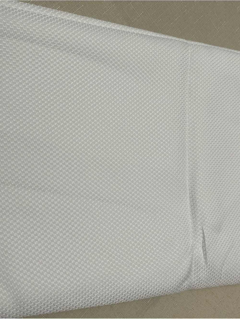 White Textured Bedding Pillow Protector